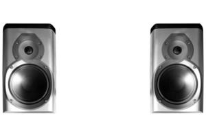 Speakers pair isolated photo