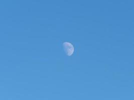 Waxing gibbous moon photo