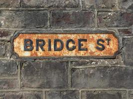 Bridge Stree sign in Chepstow photo