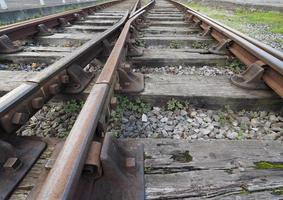Railway track detail photo