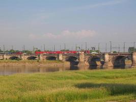 Elbe river in Dresden photo