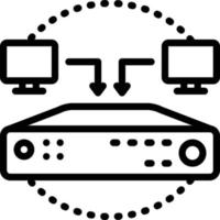 Line icon for load balancer vector