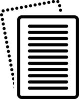 Line icon for paperless vector