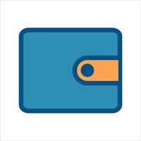 wallet icon vector. wallet with money icon vector