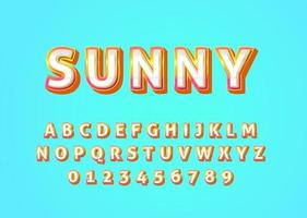 modern and vibrant font style effect vector