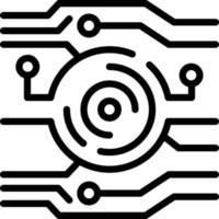 Line icon for tech vector
