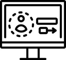 Line icon for sign up vector