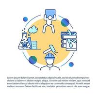 Chemical fabric traumatism concept icon with text vector