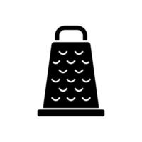 Grate for cooking black glyph icon vector