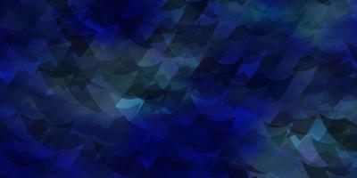 Light BLUE vector background with polygonal style.