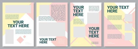 Multicolor unique brochure template vector