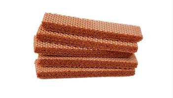 Wafer with brown isolated on white photo