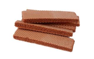 Wafer with brown isolated on white photo