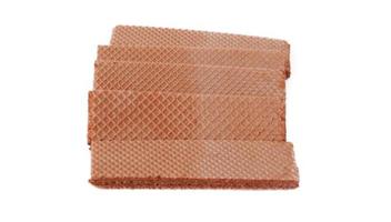 Wafer with brown isolated on white photo