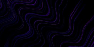 Dark Purple vector template with curved lines.