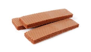 Wafer with brown isolated on white photo