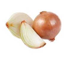 Onions isolated on a white background photo