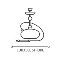 Hookah pixel perfect linear icon vector