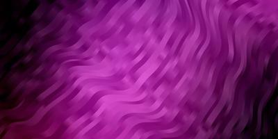 Light Purple, Pink vector pattern with curved lines.