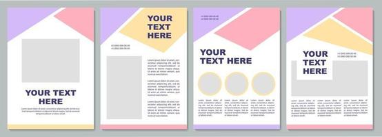 Business presentation brochure template vector