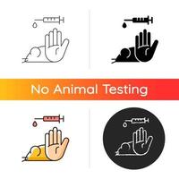 No mice testing gradient icon vector