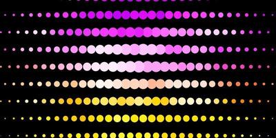 diseño vectorial de color rosa oscuro, amarillo con formas circulares. vector