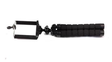 Cellphone tripod isolated on a white background photo