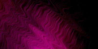 Dark Pink vector pattern with curves.