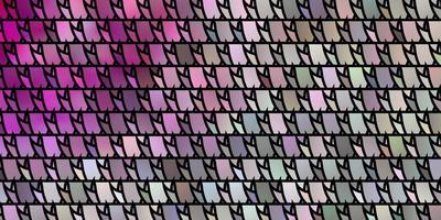 Light Pink vector template with crystals, triangles.