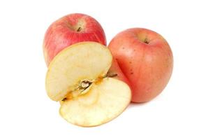 Fuji apple isolated on white background photo