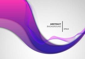 Abstract wave pink and blue with wavy line white background vector