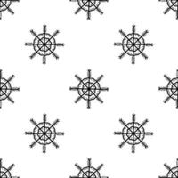 Seamless pattern from doodle abstract snowflakes. Isolated on white vector