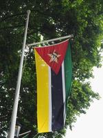 bandera de mozambique de mozambique foto