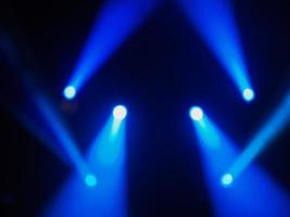 luces de concierto azules foto