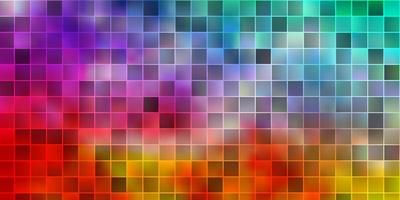 Light Multicolor vector texture in rectangular style.