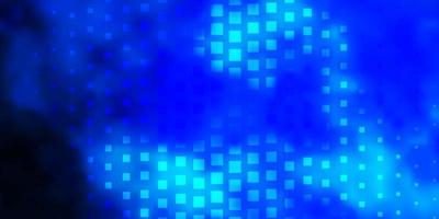 Dark BLUE vector background with rectangles.