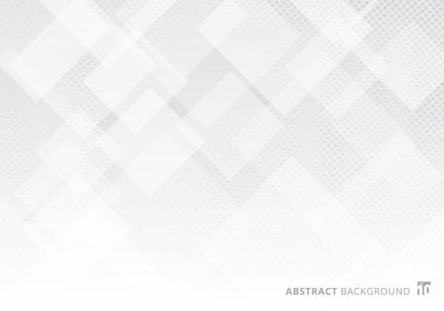Abstract elegant squares pattern geometric white gray background vector