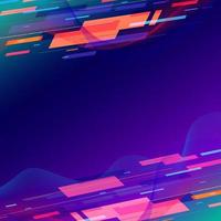 Template abstract technology geometric lines colorful blue background. vector