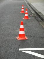 Traffic cone sign photo