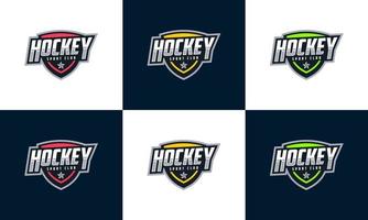 emblem sport logo with Shield, set of colorful logo design template vector