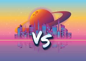 retro game futurism background vector