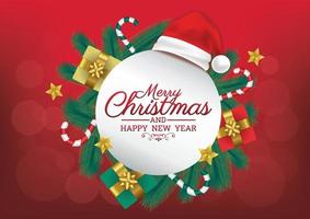 merry christmas art vector for banner