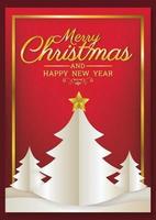 luxury new year merry christmas art vector