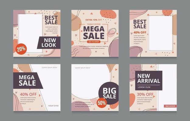 Set of Social Media Post Sale