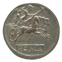 moneda romana antigua foto