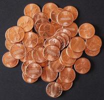 Dollar coins 1 cent wheat penny cent photo