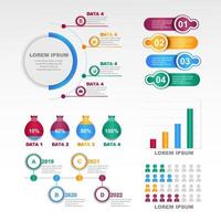 plantilla de infografía empresarial vector