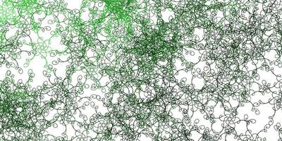 Light Green vector template with curves.