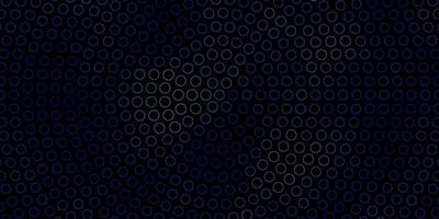 Dark BLUE vector background with spots.