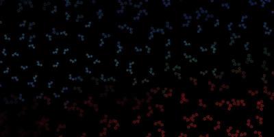 Dark Blue, Red vector pattern with magic elements.